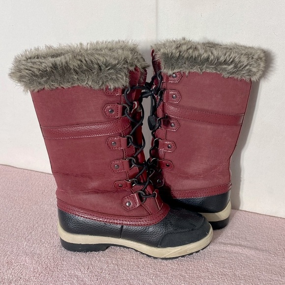 Superfit Red Lattila Lace Up Winter Boots 7 - Picture 6 of 15